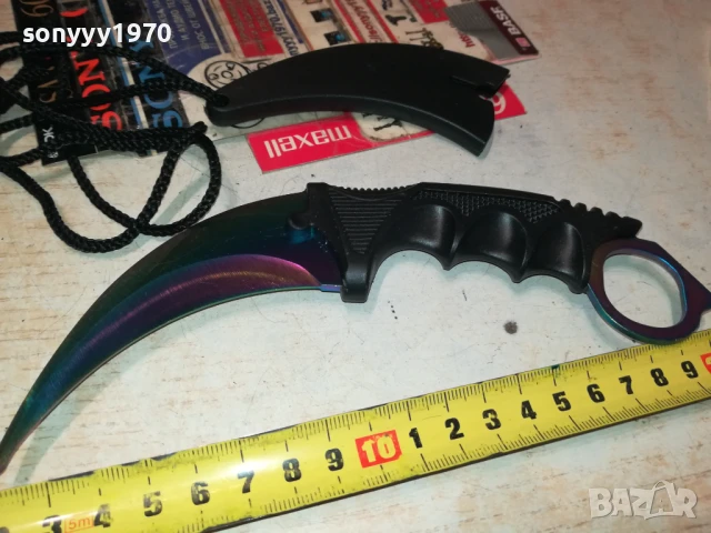 НОЖ-ИЗВИТ С КАНИЯ И ВРЪВ 1807251008, снимка 15 - Ножове - 51059702