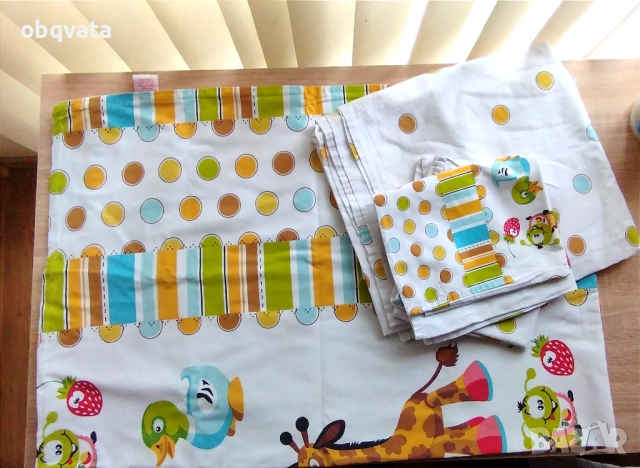 Детски/бебешки спален комплект OYUN BAHCESI 100% Памук, Ранфорс