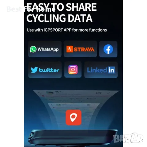 GPS вело компютър IGPSPORT BSC100S, снимка 18 - Аксесоари за велосипеди - 49148579