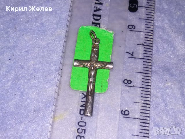 СТАРО СРЕБЪРНО РАЗПЯТИЕ КРЪСТЧЕ МАЙСТОРСКА ИЗРАБОТКА 6803
