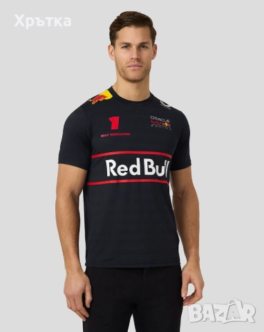 Red Bull Racing F1 Max Verstappen Team T-Shirt - Оригинална мъжка тениска, снимка 6 - Тениски - 52850864