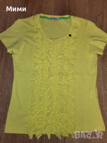 Жълта тениска блузка Lucy, снимка 1 - Тениски - 39310170
