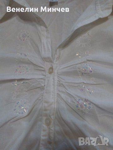 Дамски бели ризи, снимка 3 - Ризи - 33737818