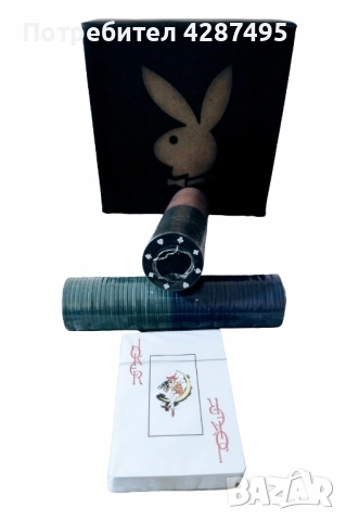 PLAYBOY преносим покер комплект, снимка 3 - Карти за игра - 52408052