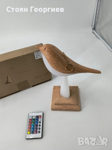 Преносима LED лампа със сензорно управление, дизайн на птица, USB зареждане, снимка 2 - Друга електроника - 52584978