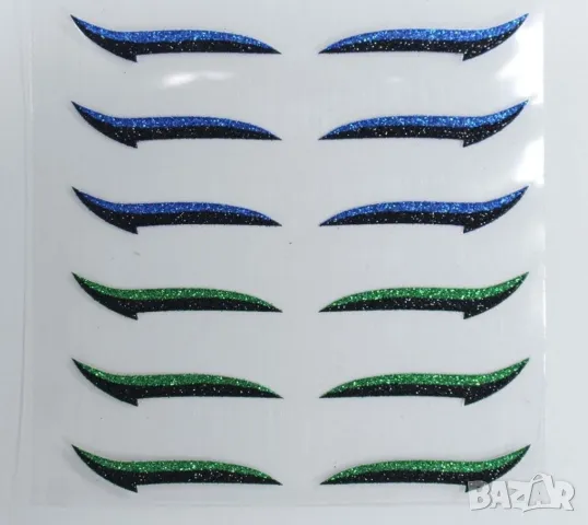 Комплект двойни стикери – очна линия HZS422, снимка 1