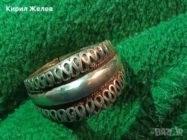 КРАСИВО ОРНАМЕНТИРАН СРЕБЪРЕН ПРЪСТЕН СРЕБРО 925 РЪЧНА МАЙСТОРСКА ИЗРАБОТКА 41891, снимка 4 - Пръстени - 44663726