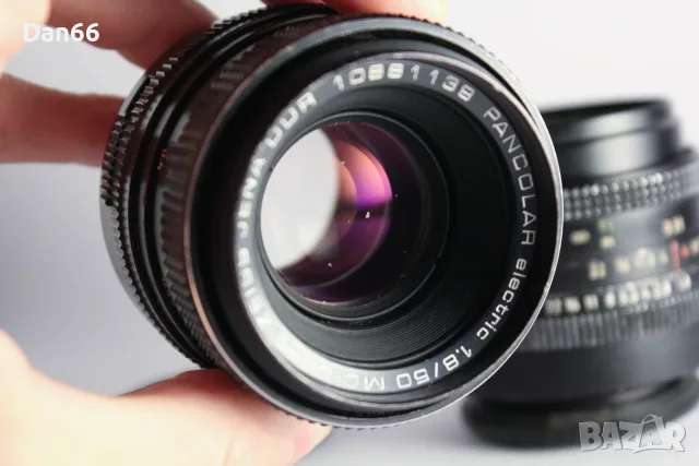 Carl Zeiss Jena DDR Pancolar electric 1.8/50 MC M42, снимка 4 - Обективи и филтри - 55777314