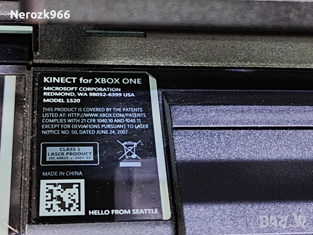 KINECT за XBOX ONE Model 1520, снимка 3 - Аксесоари - 53948388
