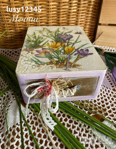 Кутия- Ранна пролет!, снимка 3 - Декорация за дома - 53023988