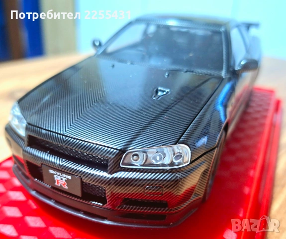 Продавам модел на Nissan GT-R, мащаб 1:24