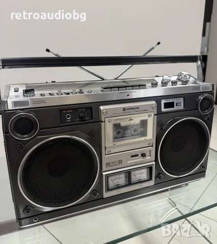 🔈Ретро колекционерски радиокасетофон Hitachi TRK-8180E Boombox🔈, снимка 2 - Радиокасетофони, транзистори - 55788024