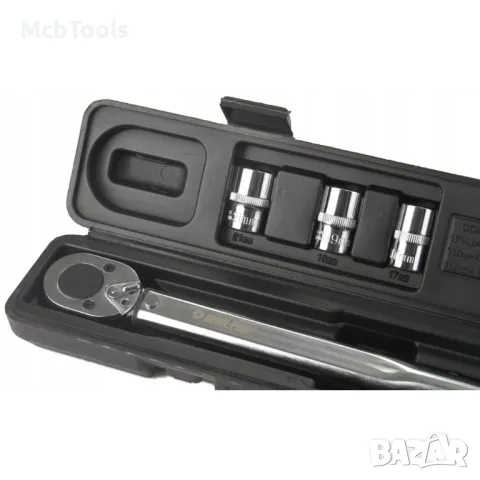 Динамометричен ключ 1/2″ 28 – 210 Nm + комплект вложки (17, 19, 21 мм) + удължител 125 мм Mar-Pol, снимка 2 - Други инструменти - 48044896