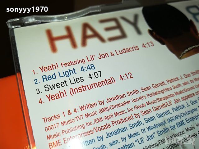 USHER YEAH CD BMG ARISTA-ВНОС GERMANY 0604230837, снимка 14 - CD дискове - 40273392