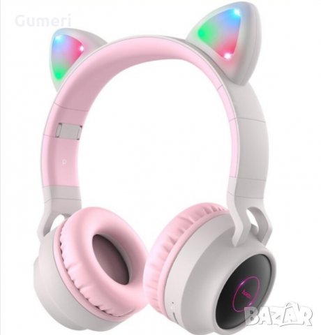 Слушалки Bluetooth Hoco  Cat Ear, снимка 2 - Безжични слушалки - 30200647