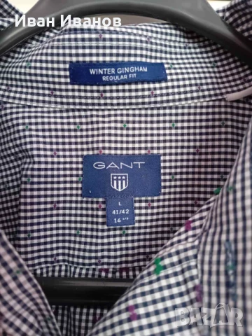 Чисто нова оригинална риза Gant, снимка 5 - Ризи - 50560478