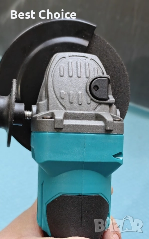 Безчетков - безжичен ъглошлайф, 900W 100/125 мм, съвместим с батерия Makita 18V., снимка 9 - Ъглошлайфи - 52717635