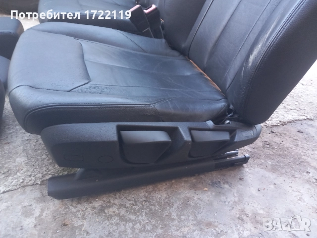 Предни кожени седалки и задни подглавници BMW F31, снимка 7 - Части - 52263771