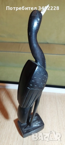 Дърворезба масив за ценители височина 34см , снимка 5 - Декорация за дома - 54165492