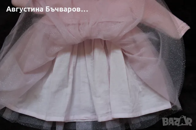Официална рокля в розово Next (9-12м.), снимка 9 - Бебешки рокли - 50132693