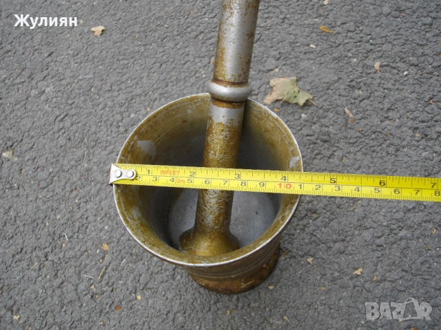 СТАРО БЪЛГАРСКО АЛУМИНИЕВО ХАВАНЧЕ , снимка 4 - Антикварни и старинни предмети - 51627186