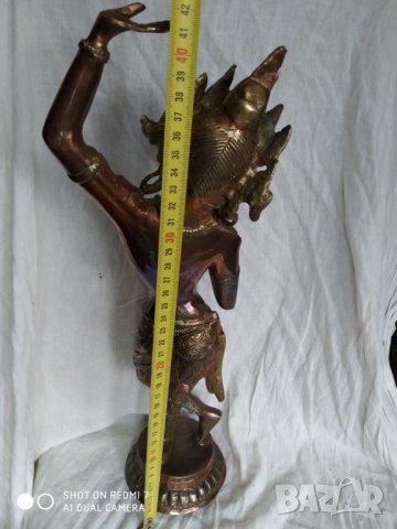 метална статуетка-индийска богиня, снимка 8 - Антикварни и старинни предмети - 35003501