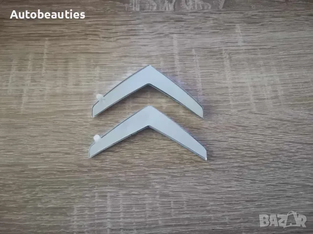 сребриста емблема лого Citroen Ситроен стар стил, снимка 4 - Аксесоари и консумативи - 47799550