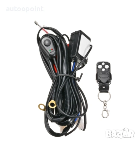 Захранващи кабели за 2 броя халогени 103 с дистанционно