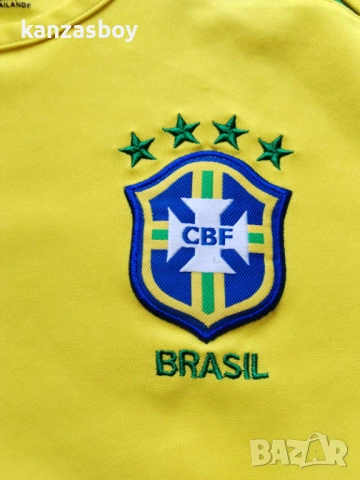  Brazil 2002-04 Nike Home Shirt Ronaldinho 11 - мъжка колекционерска тениска ОТЛИЧНО СЪСТОЯНИЕ ХЛ, снимка 10 - Тениски - 54347124