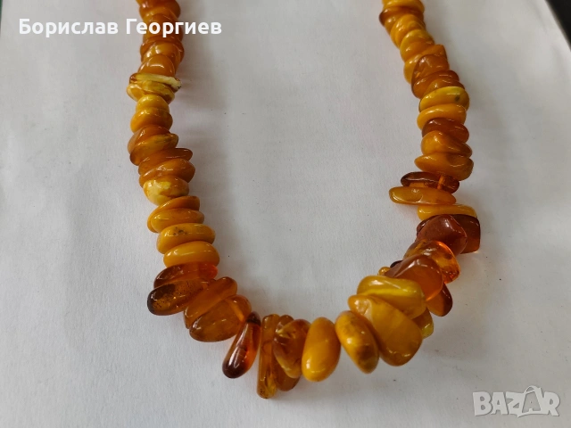 Гердан от кехлибар , снимка 4 - Колиета, медальони, синджири - 53945766