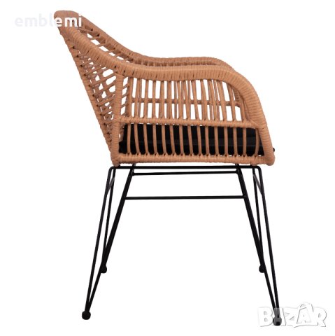 Стол трапезен Allegra HM5450 Кафяв, снимка 4 - Столове - 44275252