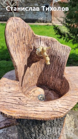 Градински чешми от щампован бетон