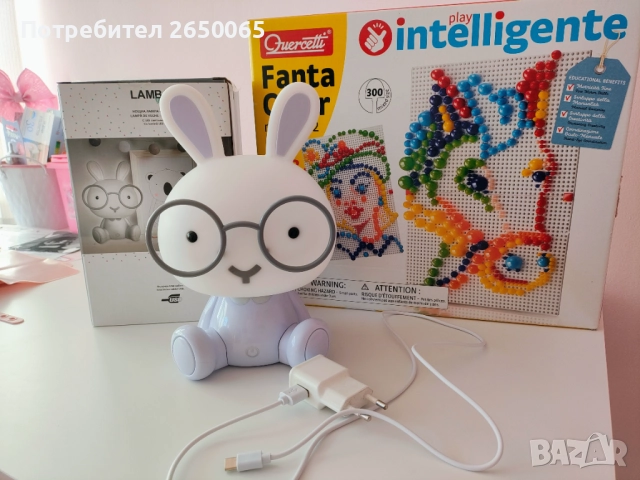 Комплект детска лампа с USB и игра МОЗАЙКА!, снимка 3 - Детски нощни лампи - 52128631