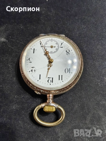 Швейцарски СРЕБЪРЕН джобен часовник 1901г. - 6 РУБИНА -  ПРОМОЦИЯ, снимка 18 - Джобни - 48366017