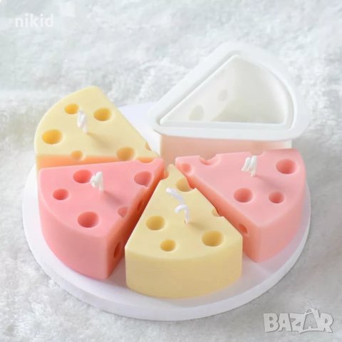 3D сирене сиренце силиконов молд форма фондан гипс свещ шоколад свещи, снимка 5 - Форми - 35429833