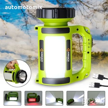 Прожектор,фенер с Аварийна функция,Многофункционален 5W, Акумулаторна батерия, USB-8093, снимка 4 - Аксесоари и консумативи - 29244113