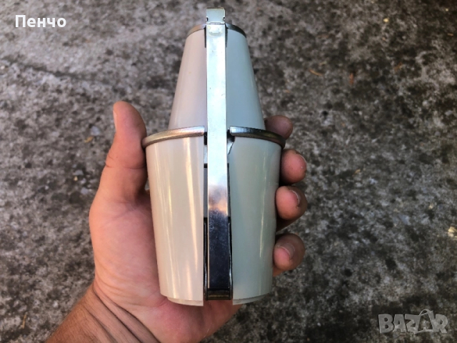 стара дизайнерска настолна/сгъваема, туристическа, джобна/ лампа "LAMPETTE" - MADE IN GERMANY - МИНИ, снимка 3 - Антикварни и старинни предмети - 51754620