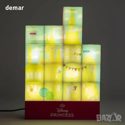 Сглобяема LED лампа Disney Princess Castle с 16 светещи блока, снимка 6 - Други - 55955494