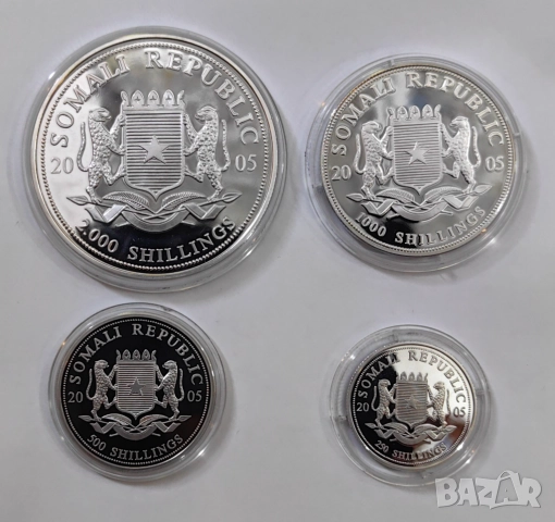 Африкански слон 2005 г . Изключително рядък сет, снимка 4 - Нумизматика и бонистика - 51895852