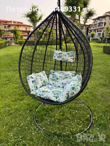Градинска висяща люлка тип гнездо,яйце–Промоция!