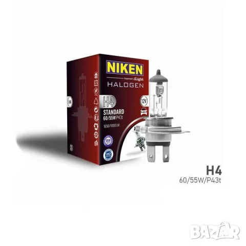 Niken H4 крушка 12 V 60/55 W