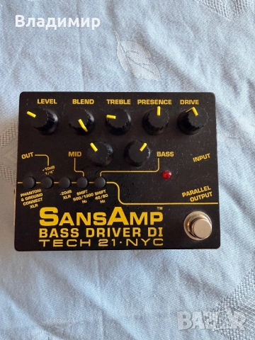 Tech 21 SansAmp Bass DI2. Ефект за бас китара
