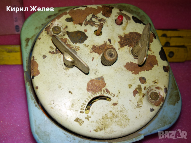 MERA-POLTIK Стар ПОЛСКИ КОЛЕКЦИОНЕРСКИ МЕХАНИЧЕН БУДИЛНИК МЕРА-ПОЛТИК 13626, снимка 7 - Антикварни и старинни предмети - 44536621