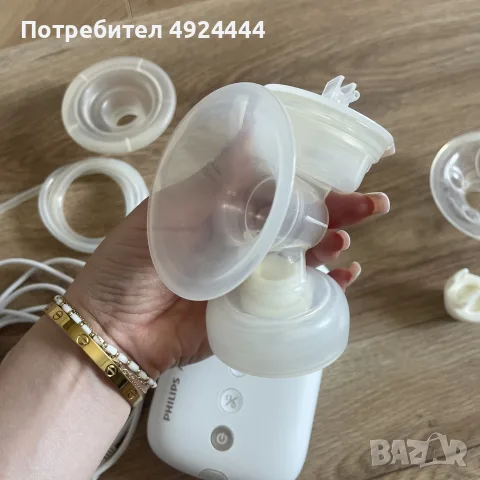 Philips Avent Единична електрическа помпа Natural Motion
Premium + подарьк резервни части, снимка 4 - Помпи за кърма - 55732497