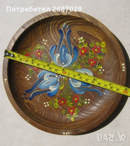 Дървени стари чинии, чиния, дърворезба, пано, купа, съд, копанка, снимка 4 - Пана - 29592193