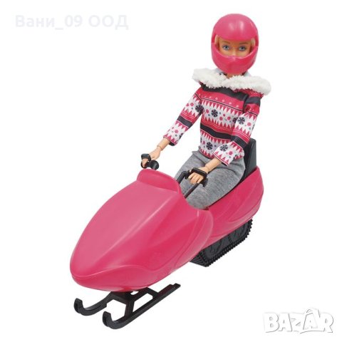 Комплект кукла Барби с дете на ски ваканция, снимка 2 - Кукли - 42841942