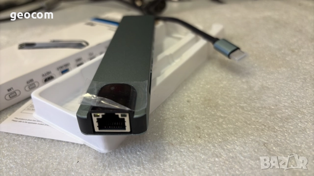 8в1 USB Type-C HUB (Нов,4K HDMI,2xType-C,2xUSB v.3.2,SD/MMC/mSD,LAN), снимка 6 - Друга електроника - 51818917