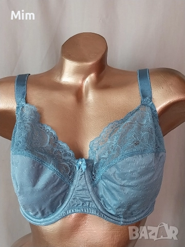 hunkemoller 95 E Син сатенен сутиен 