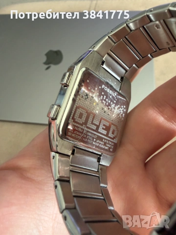 Fossil OLED JR-9465 рядък y2k стил, снимка 7 - Мъжки - 54255592