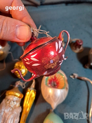 стари стъклени коледни играчки 35/1, снимка 5 - Антикварни и старинни предмети - 54258009